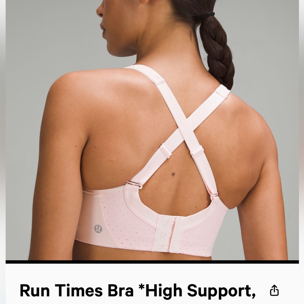 Lululemon Run times high support bra
